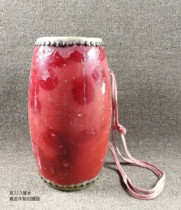 31 cm tall wooden old waist drum old national instrument