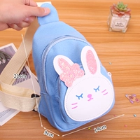 Зеленый синий кролик, сумка через плечо