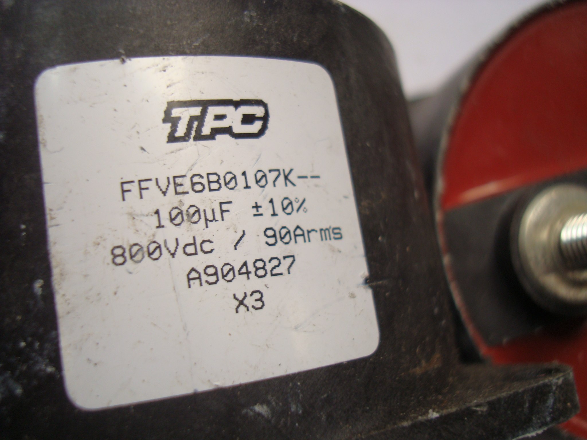 Original French Thomson TPC 800V 100UF 850V bile machine filter electrodeless capacitor 9=550 yuan