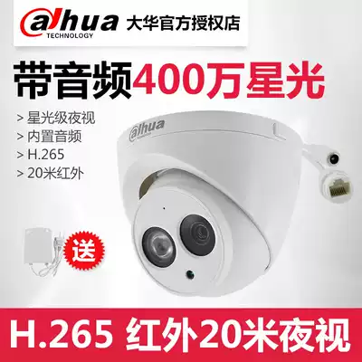 Dahua 4 million H 265 infrared dome camera audio network camera DH-IPC-HDW2433DT-A