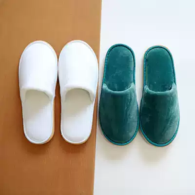 Disposable slippers hotel five-star dedicated non-thickened bottom indoor wood floor soft bottom silent home hospitality