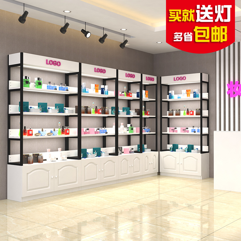 Usd 119 93 Display Cabinet Beauty Salon Cosmetic Rack Display Cabinet Beauty Salon Cosmetic Rack Jewelry Showcase Supermarket Product Storage Container With Light