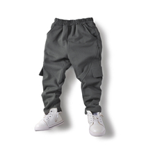 Childrens clothing autumn clothing boys sports pants cotton childrens pants trousers middle and big childrens casual pants overalls pants loose Korean version