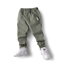 Childrens clothing 2020 Autumn new boy pants trousers in big children cotton bomb boy casual pants Korean version of foreign style thin