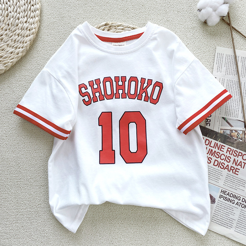 Chutian children's clothing 2022 summer new boys' short-sleeved t-shirt cotton neutral loose shoulders children's middle-aged children