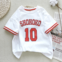 Early childrens clothing 2022 Summer new boy short sleeve T-shirt pure cotton neutral loose shoulder children CUHK children