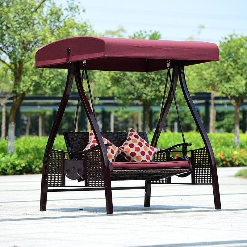 Outdoor Red Bean SWING Lift Chair Balcony with Balcony Swings BASKET ROOM OUTDOOR SWING SET CHAIR PATIO DOUBLE SWING SET FOR ADULTS CRADLE CHAIR