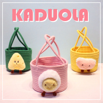 Original hand handmade cute cute desktop Home containing Cosmetic Debris out of hand to contain small baskets