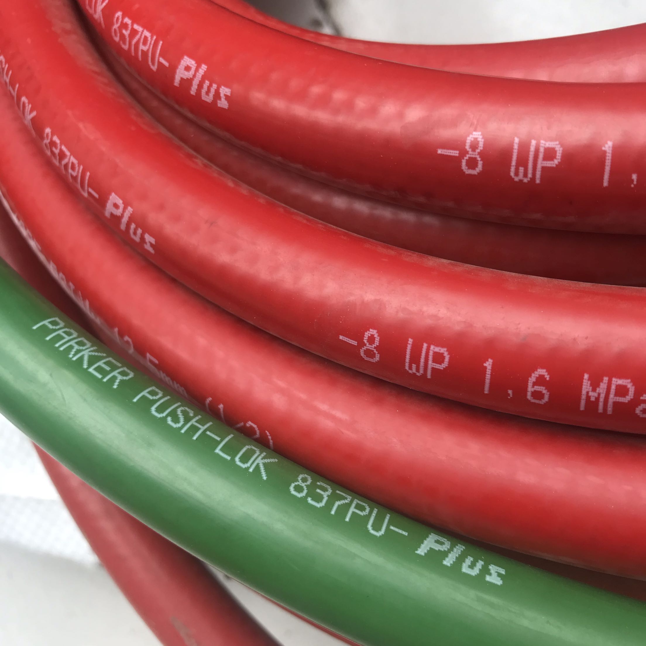 Pike water pipe Parker push-lok837pu-plus-8 red green 1 6mpa oil pipe gas spot