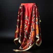 Special direct sale Hangzhou scarf womens summer imitation silk scarf high-end Korean 90 large square scarf extra large spring autumn winter versatile