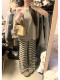 Summer ice silk hollow comfortable walking pants Striped knitted loose wide-leg pants Summer drapey lazy casual pants