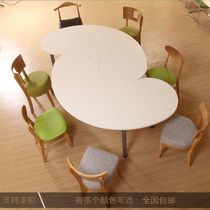Desk negotiation table creative round combination splicing small conference table modern simple training l shaped table