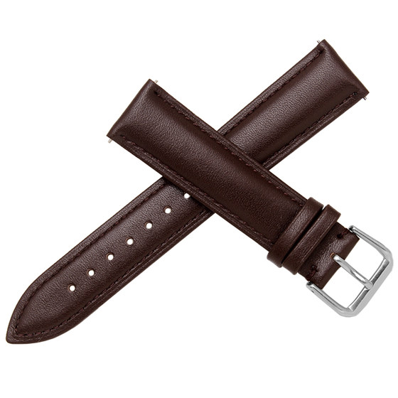 Calfskin watch strap switch raw ear quick release 16182022MM male and female adapted small black 3 strap