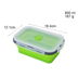 nồi ủ cơm Silicone gấp hộp ăn trưa Du lịch di động hộp ăn trưa lò vi sóng silicone niêm phong gấp giòn - Hộp cơm điện sưởi ấm hộp cơm điện cao cấp Hộp cơm điện sưởi ấm