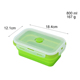 nồi ủ cơm Silicone gấp hộp ăn trưa Du lịch di động hộp ăn trưa lò vi sóng silicone niêm phong gấp giòn - Hộp cơm điện sưởi ấm hộp cơm điện cao cấp