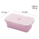 nồi ủ cơm Silicone gấp hộp ăn trưa Du lịch di động hộp ăn trưa lò vi sóng silicone niêm phong gấp giòn - Hộp cơm điện sưởi ấm hộp cơm điện cao cấp