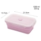 Silicone gấp hộp ăn trưa Du lịch di động hộp ăn trưa lò vi sóng silicone niêm phong gấp giòn - Hộp cơm điện sưởi ấm hộp cơm điện lock&lock ejr216