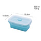 nồi ủ cơm Silicone gấp hộp ăn trưa Du lịch di động hộp ăn trưa lò vi sóng silicone niêm phong gấp giòn - Hộp cơm điện sưởi ấm hộp cơm điện cao cấp
