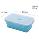 nồi ủ cơm Silicone gấp hộp ăn trưa Du lịch di động hộp ăn trưa lò vi sóng silicone niêm phong gấp giòn - Hộp cơm điện sưởi ấm hộp cơm điện cao cấp