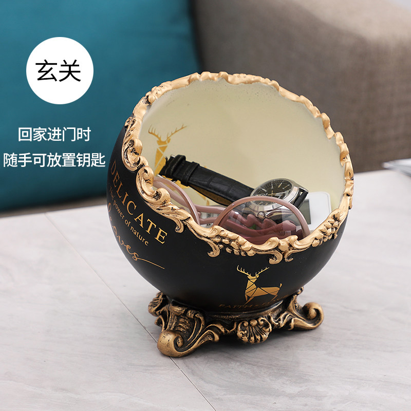 Desktop trash can living room coffee table creative decoration door key bedroom bedside debris storage box Nordic home