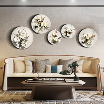 Creative restaurant Wall Wall decoration pendant Wall three-dimensional round wall decoration living room hanging plant floral wall hanging