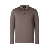 SHANSHAN Shanshan mens sweater wool 2024 autumn long-sleeved T-shirt with bottoming shirt mens Polo shirt