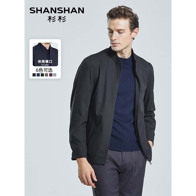 SHANSHAN Shanshan jacket ພາກຮຽນ spring dad jacket ທຸລະກິດບາດເຈັບແລະຜູ້ຊາຍໄວກາງຄົນ