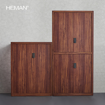 Haman Code Cabinet Cabinet Secrecy Cabinet Transfer Printing Wood Grain Color Intelligent Electronic Lock Sheet Cabinet File Cabinet Cabinet