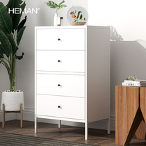 Hemann Nordic Wind Living Room Bedroom Drawer Cabinet Minimalist Modern Bucket Cabinet Containing Cabinet Steel Suchon Cabinet Locker