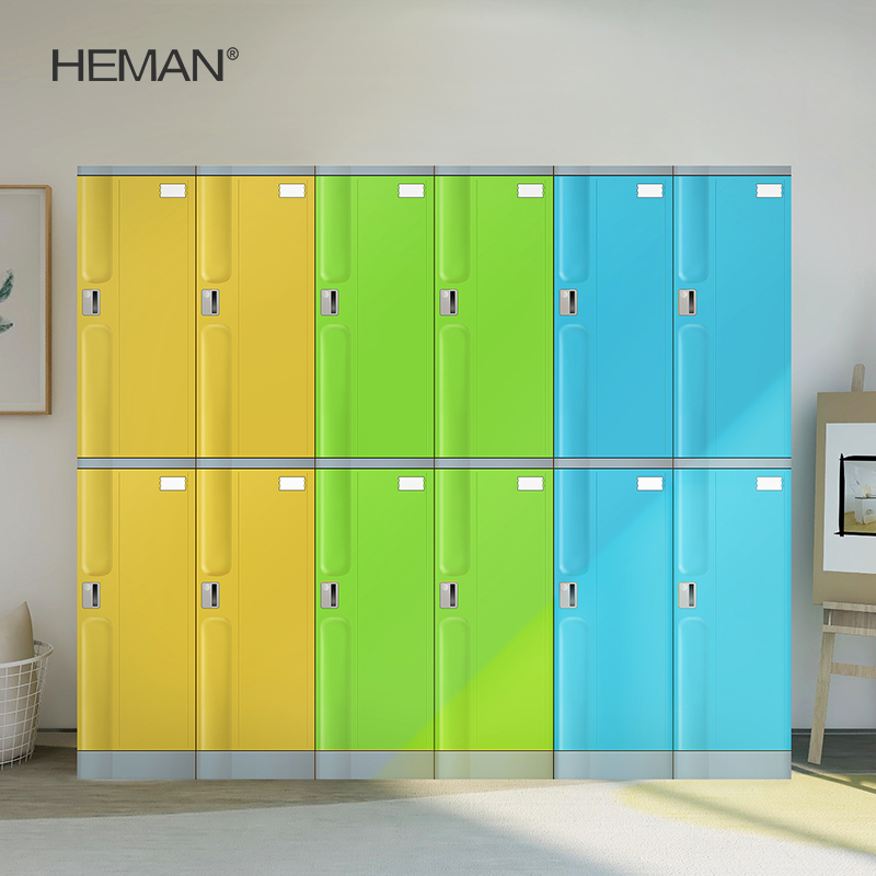 Hallmark ABS Plastic Locker Gym Bathroom Wardrobe Storage Cabinet School School Bag Cabinet Student Locker