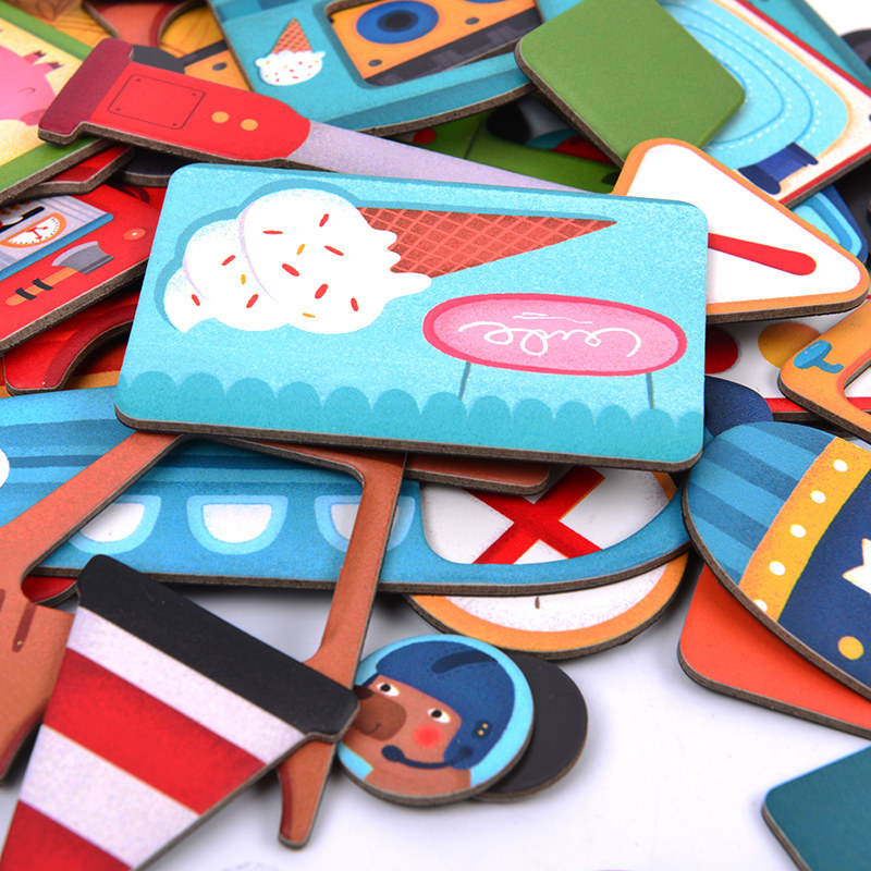 MiDeer 弥鹿 百变创意磁铁游戏盒 早教益智玩具 聚划算+天猫优惠券折后¥58包邮(¥68-10)4款可选