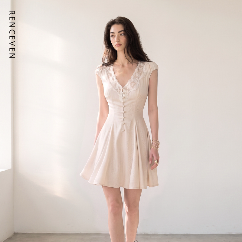 Dress for Women 2026 Summer New Style French Elegant High-End Slimming Waist-Cinching High-Quality Women's White Dress Dress for Women 2026 Summer New Style French Elegant High-End Slimming Waist-Cinching High-Quality Women's White Dress