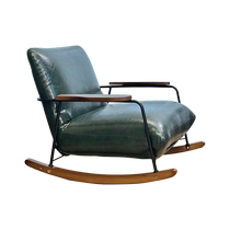 Shanghe Space antique rocking chair lounge chair light luxury single sofa chair living room balcony lunch break lazy sofa chair