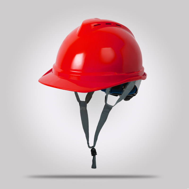Каска Shield Guard DS-302 красная, V-образная двусторонняя вентиляция