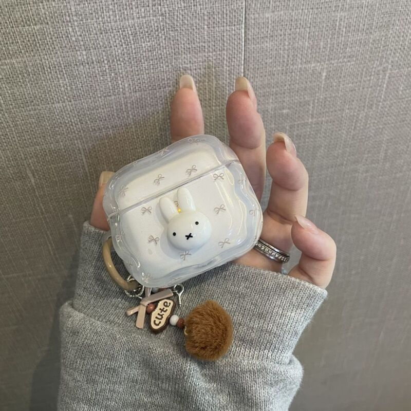 Bowknot 3D Miffy Rabbit Case for Apple AirPods 4Th Generation Wireless Bluetooth Protective Case Huaqiangbei 5Th Generation Pro 2Nd Generation Apple Protective Case AirPods Pro 1/2/3 Earphone Protective Case Bowknot 3D Miffy Rabbit Case for Apple AirPods 4Th Generation Wireless Bluetooth Protective Case Huaqiangbei 5Th Generation Pro 2Nd Generation Apple Protective Case AirPods Pro 1/2/3 Earphone Protective Case
