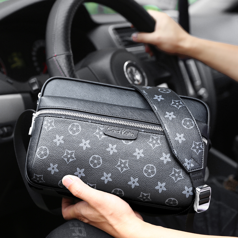 Plaid Shoulder Bag Men Fashion Casual Men's Plaid Messenger Bag Brand Hanging Bag Waist Bag European and American Trendy Men