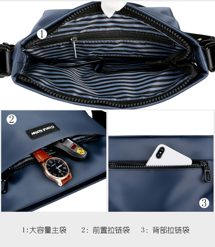 New ck-7 Oxford vải đeo vai nam ngụy trang nylon Messenger túi nam vải bố ba lô xu hướng nam - Túi của con người túi xách louis vuitton