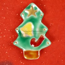 Christmas decoration Kyoto Japan Kyoto Kiyomizu ceramic chopstick stand chopstick holder chopstick set five-piece Christmas tree set