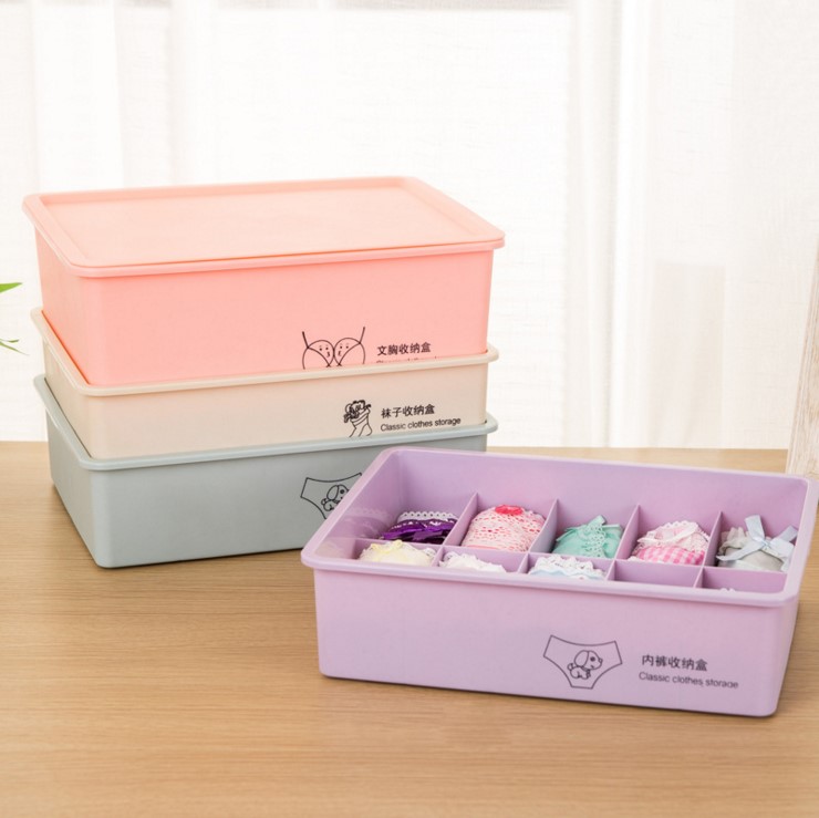 Home plastic lingerie bra socks containing box 10 g 15 g drawers integral cupboard finishing box underpants containing box