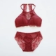 Gần gũi nhật ký ren treo cổ tạp dề-bralette gợi cảm backless không có vòng thép siêu mỏng áo ngực đặt đồ lót set đồ lót đẹp