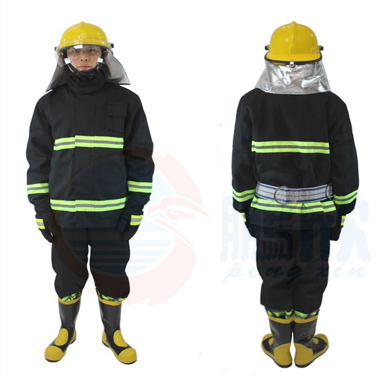 02 Firefighter fire - fighting suit 02 Fire fighter suit single - layer