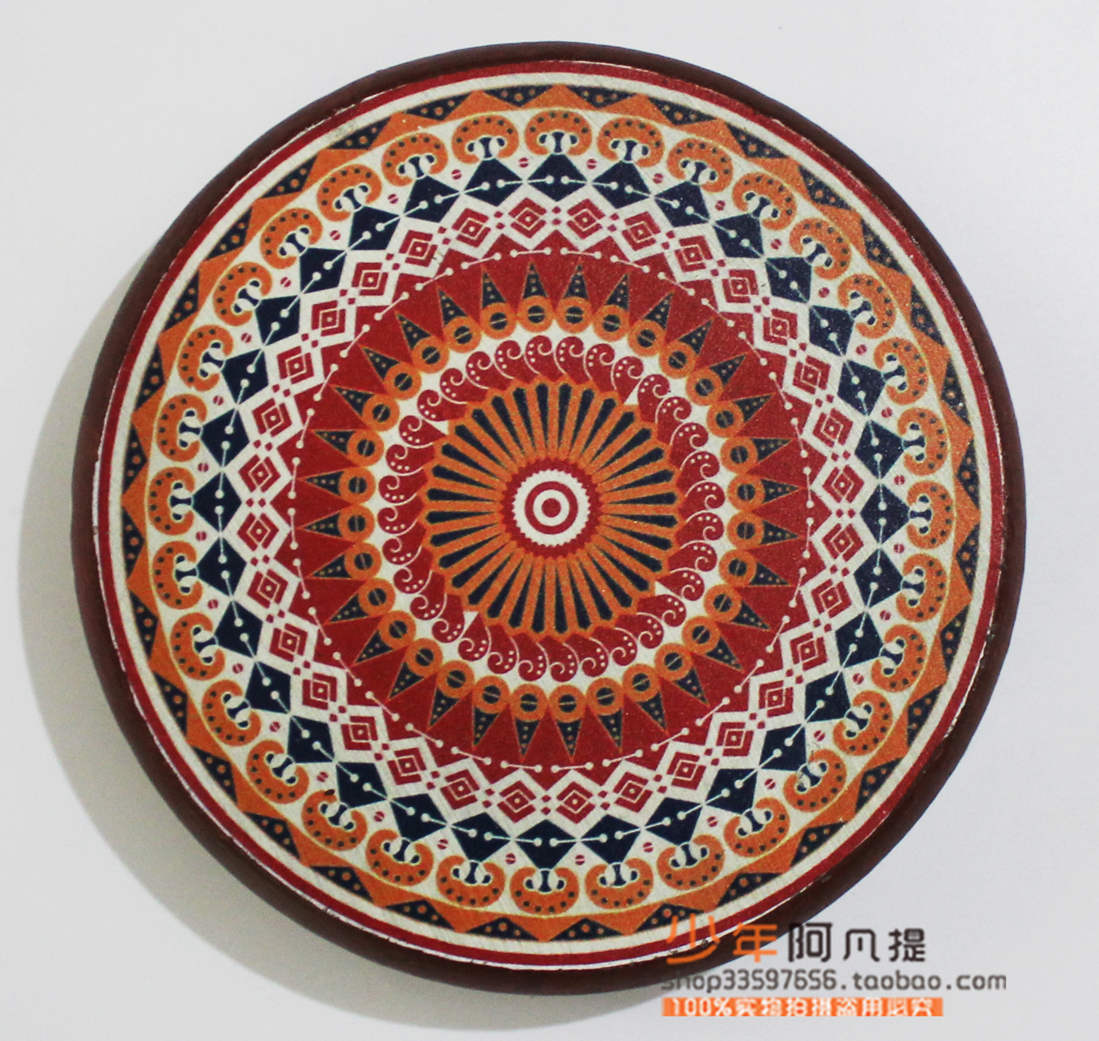 Xinjiang Uyghur ethnic musical instruments hand-painted tambourine stage dance report performance performance decoration props