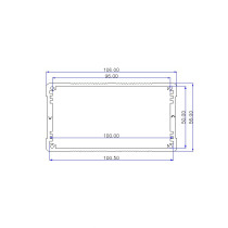 Aluminum case housing meter case housing aluminium case aluminium case DIY non-standard 106x55x150