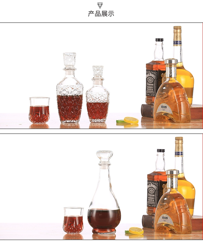 Ly rượu vang hầm rượu sáng tạo rượu whisky kính rượu thủy tinh nhà decanter rượu vang đỏ chai tách rượu