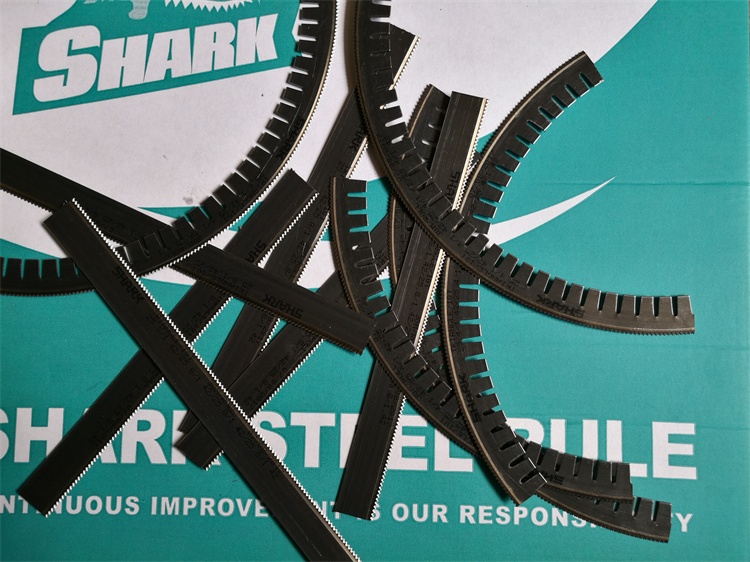 Serrated Round Die Knife Shark Knife Die Material SHXY Drum Die Cut Uber Knife Arc Knifepoint Toothed Knife Die Cut Consumable