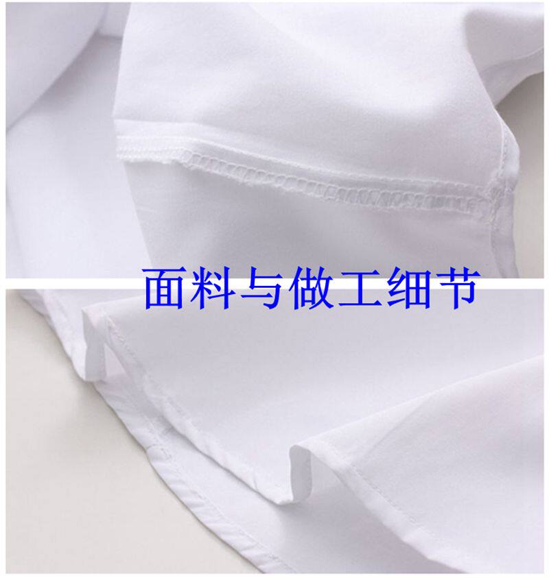 大码内搭 超大码女衬衫200斤胖mm职业女衬衫长袖舒适免烫不缩水翻领v领 Other