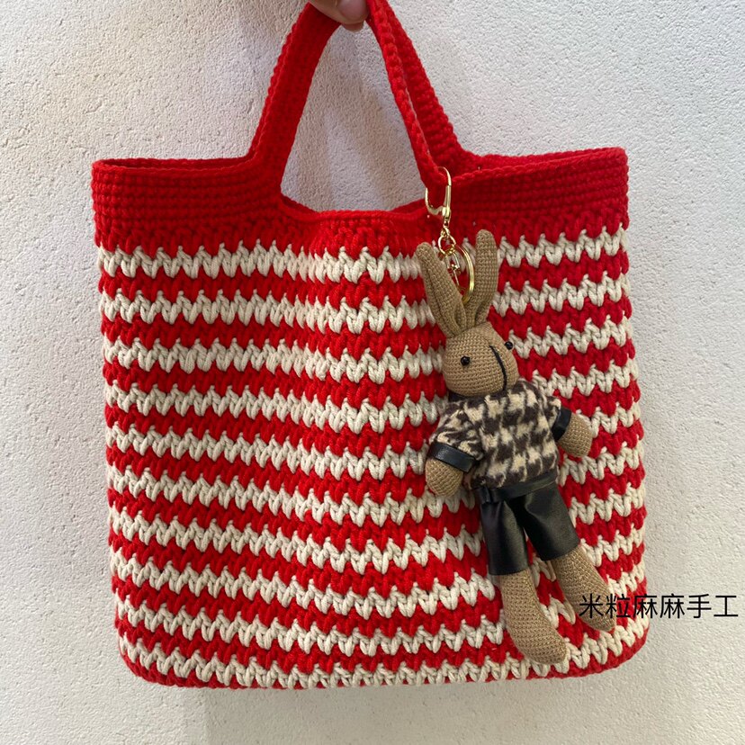 Плетеный волнистый крючок для вязания ручной работы, барсетка, сумка, набор материалов, DIY, подарок на день рождения 