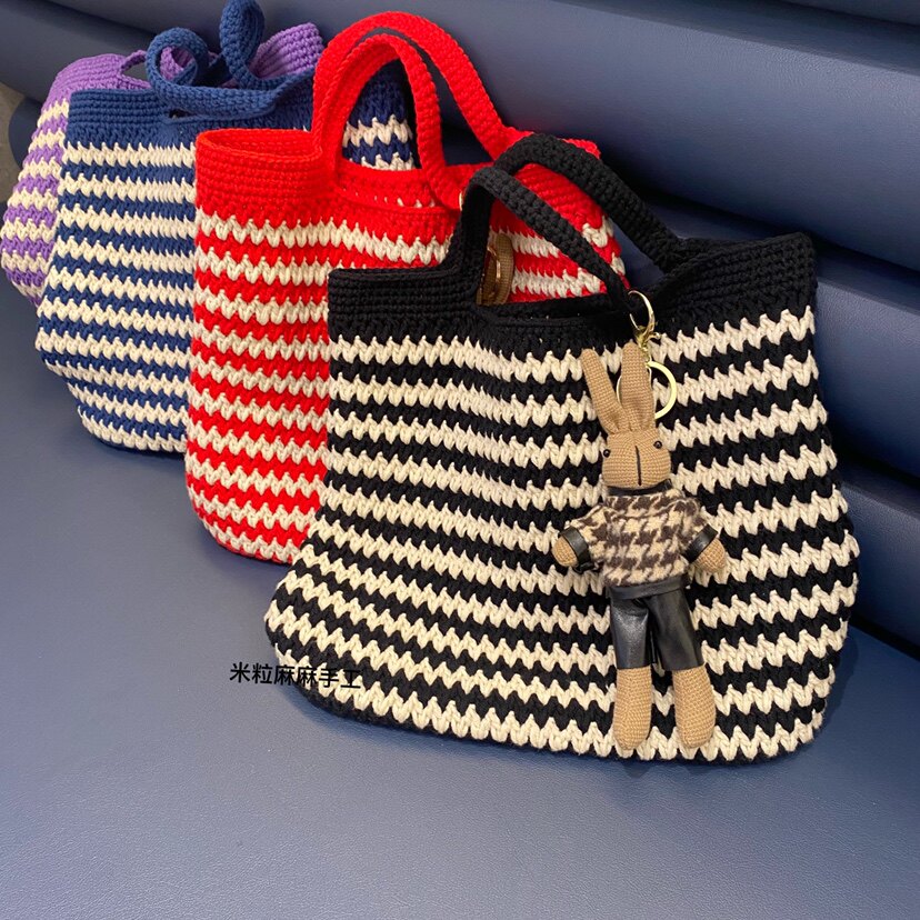 Плетеный волнистый крючок для вязания ручной работы, барсетка, сумка, набор материалов, DIY, подарок на день рождения 