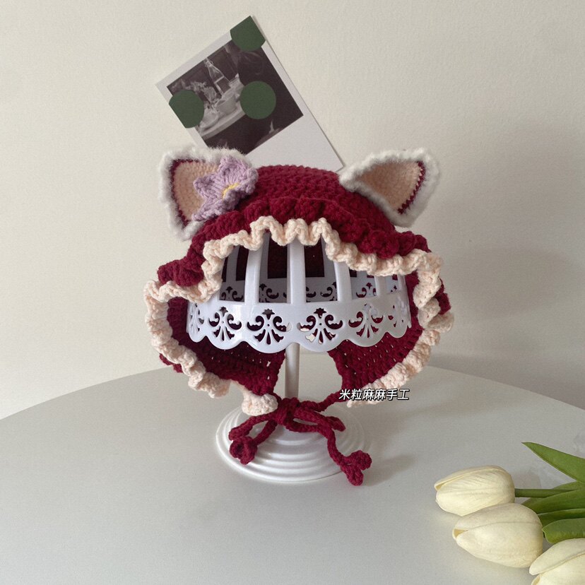 Зерна Конопля ручной работы оригинал новая рука DIY Lingna labelle фокс ребенок обувь ткать шляпа шерстяной материал 