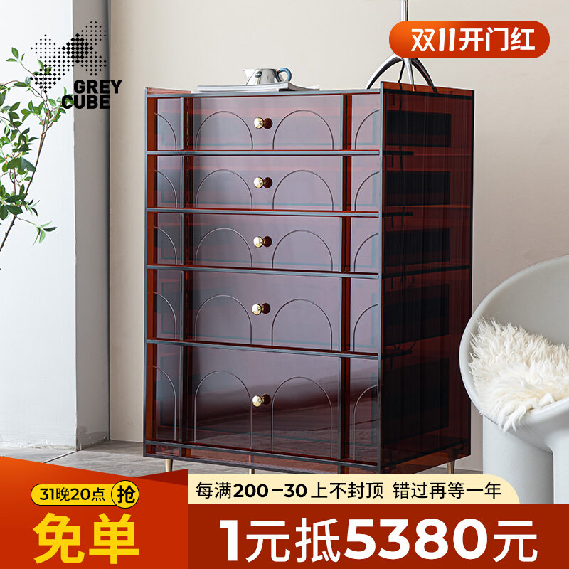 Light luxury chest of drawers modern minimalist living room storage cabinet home storage drawer porch wall creative drawer cabinet